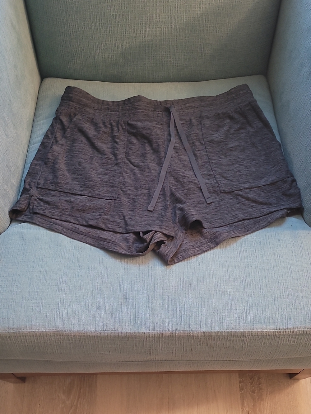 adidas Gray Performance Heathered Shorts
